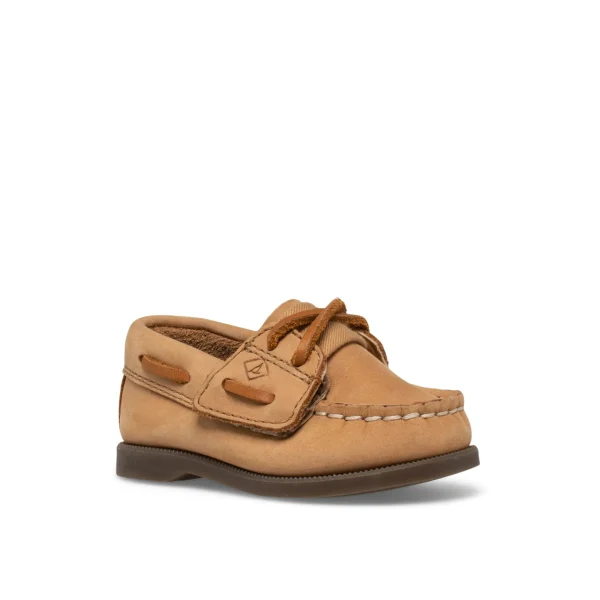 Sperry Authentic Original™ Crib Hook & Loop Boat Shoe Natural Shop
