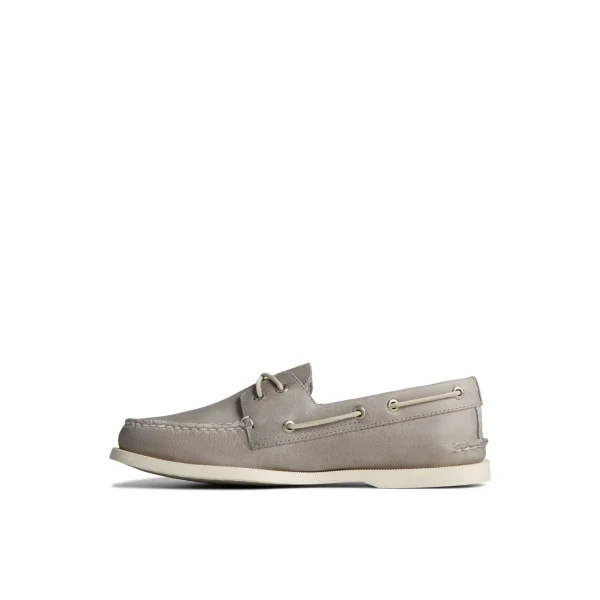Sperry Authentic Original™ Cross Lace Boat Shoe Grey Best Sale