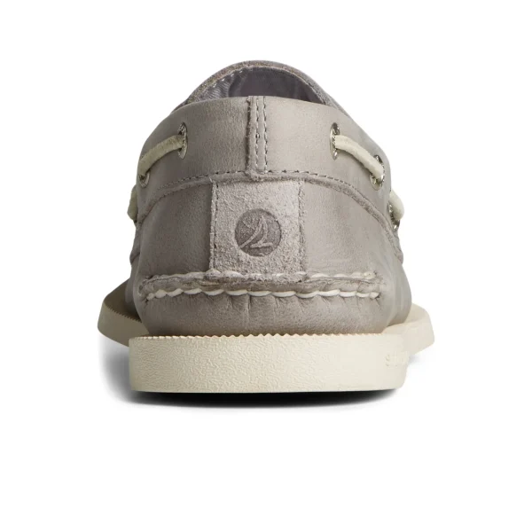 Sperry Authentic Original™ Cross Lace Boat Shoe Grey Best Sale