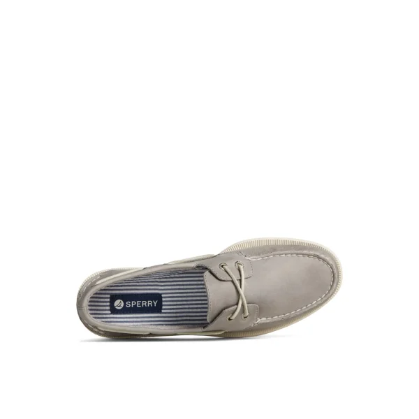 Sperry Authentic Original™ Cross Lace Boat Shoe Grey Best Sale