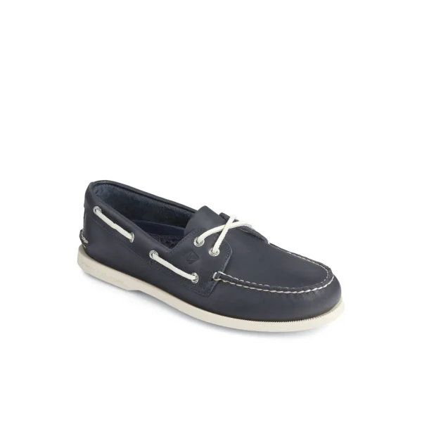 Sperry Authentic Original™ Leather Boat Shoe Navy Flash Sale