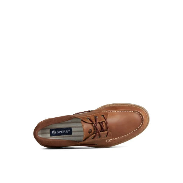Sperry Authentic Original™ Unlined Lug 3-Eye Boat Shoe MediumBeige Best Sale