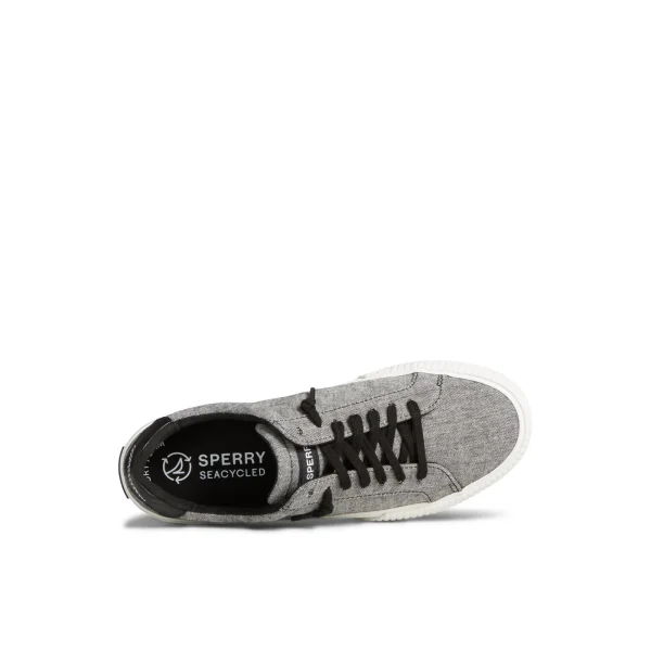 Sperry Bermuda SeaCycled™ Canvas Sneaker Black Outlet