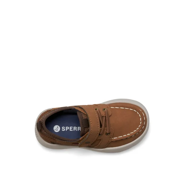 Sperry Bowfin Junior Boat Shoe MediumBeigeLeatherMixedMaterial Best Sale