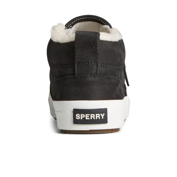 Sperry Crest Side Zip Cozy Sneaker Black Outlet