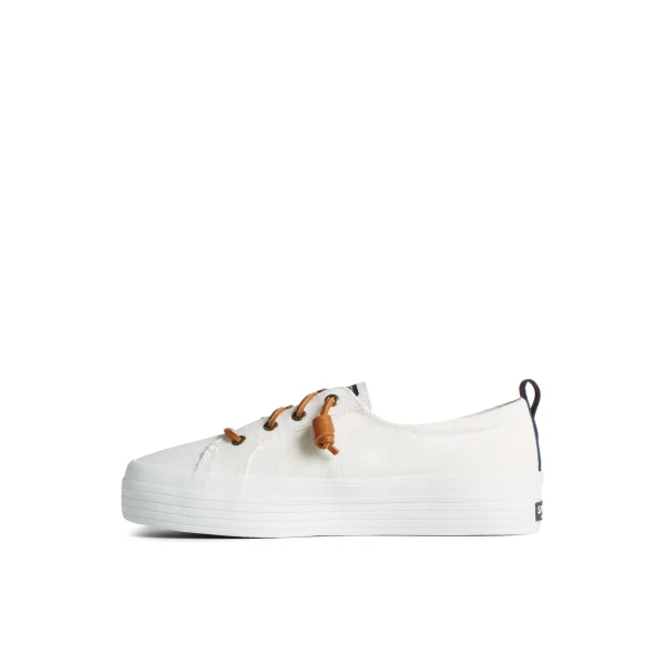 Sperry Crest Triple Sneaker WhiteTextileCanvas Cheap