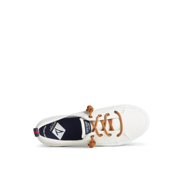 Sperry Crest Triple Sneaker WhiteTextileCanvas Cheap