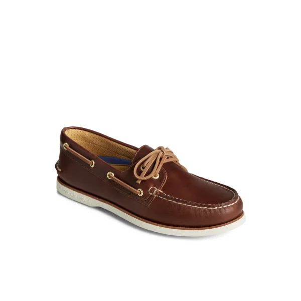Sperry Gold Cup™ Authentic Original™ Orleans Leather Boat Shoe MediumBeige Cheap