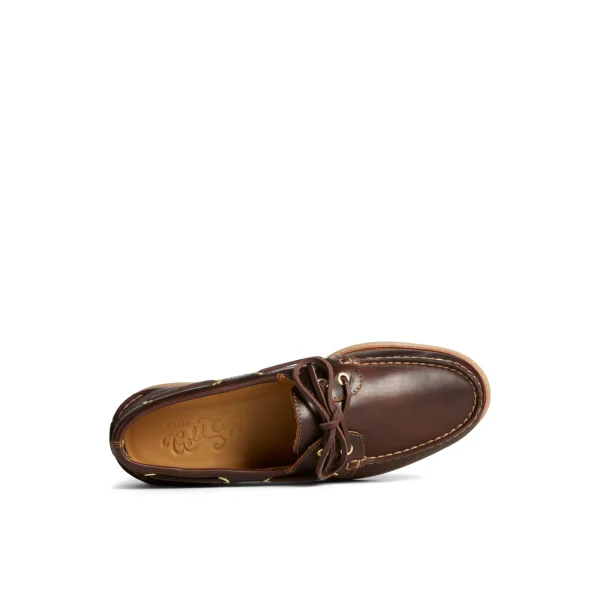 Sperry Gold Cup™ Authentic Original™ Orleans Leather Boat Shoe Brown Hot