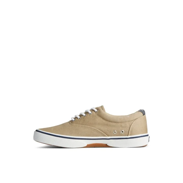 Sperry Halyard CVO Salt Washed Sneaker Khaki Fashion