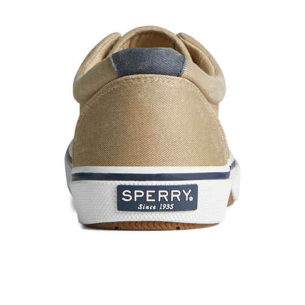 Sperry Halyard CVO Salt Washed Sneaker Khaki Fashion