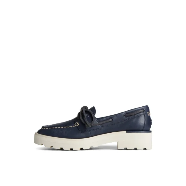 Sperry Lug Boat Shoe Navy New