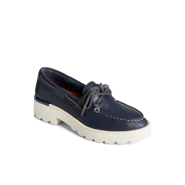 Sperry Lug Boat Shoe Navy New