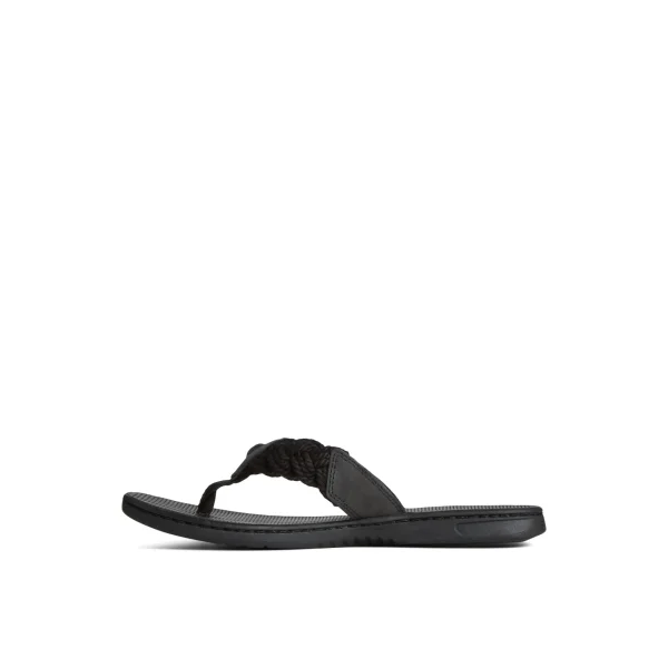 Sperry Parrotfish Braid Sandal Black Hot