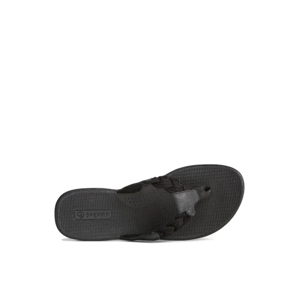 Sperry Parrotfish Braid Sandal Black Hot