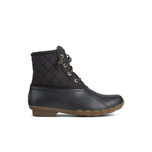 Sperry Saltwater Quilted Duck Boot Black Hot