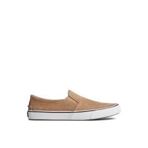 Sperry Striper II Twin Gore Perforated Slip On Sneaker MediumBeige Cheap